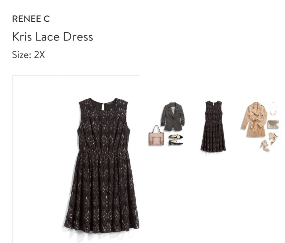 RENEE C
Kris Lace Dress
Size: 2X